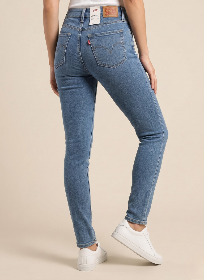 Levi's Women's 711 Skinny Jeans - Mid-Rise Light Wash Denim