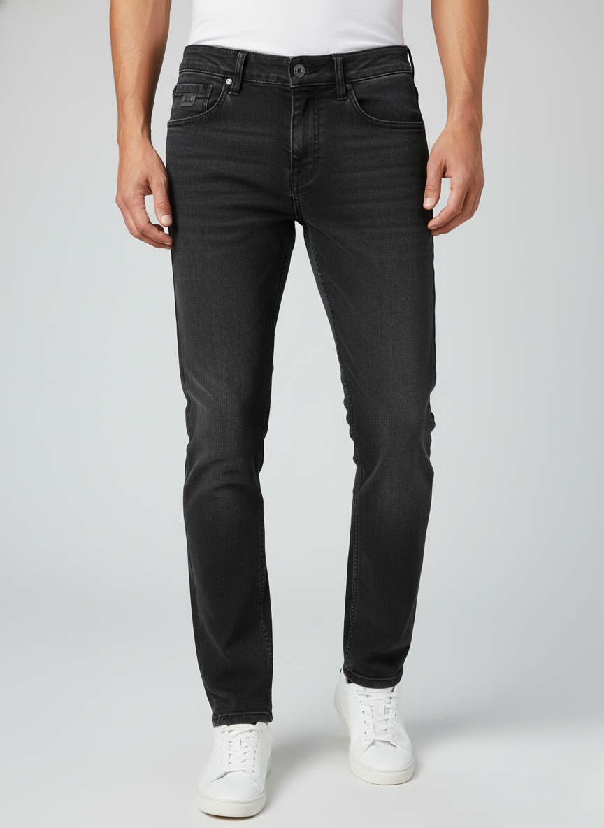 Rare Rabbit Men's Luxury Jeans (Black)
