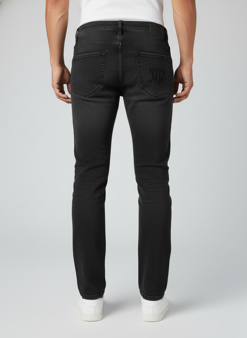 Rare Rabbit Men's Luxury Jeans (Black)