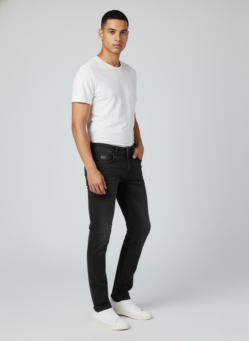 Rare Rabbit Men's Luxury Jeans (Black)