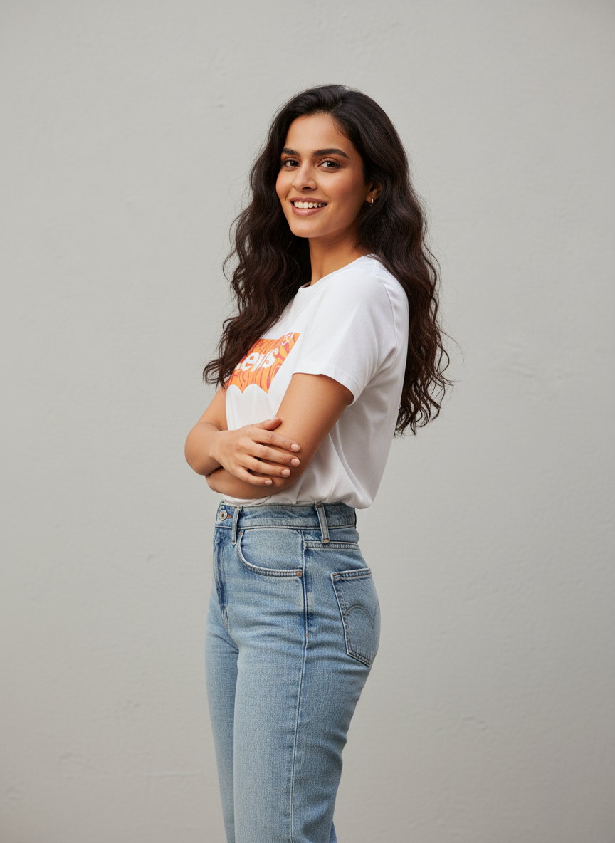 Levi’s Women’s Graphic Batwing Tee (White)