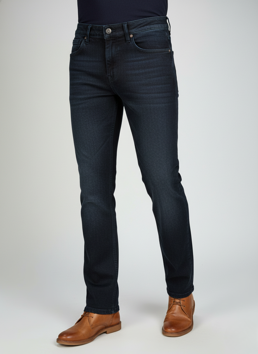 Rare Rabbit Men’s Luxury Jeans (Navy Blue)