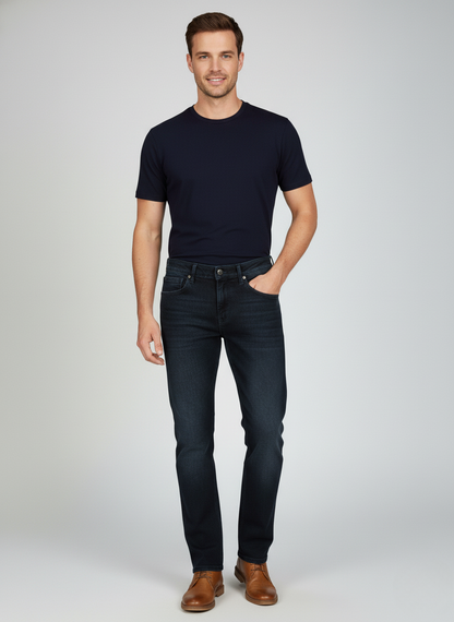 Rare Rabbit Men’s Luxury Jeans (Navy Blue)