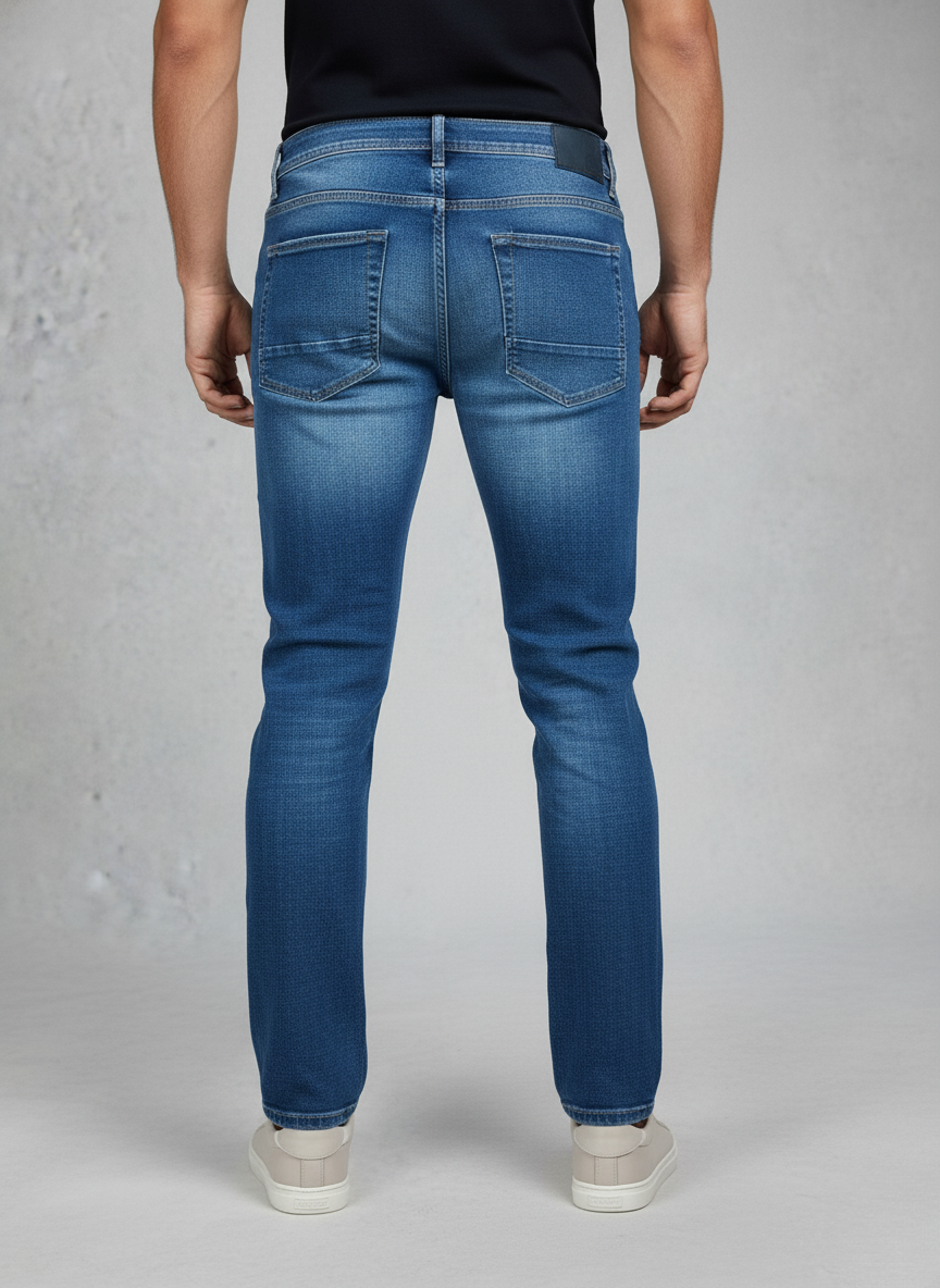 Zara Mens Distressed Jeans(Blue)