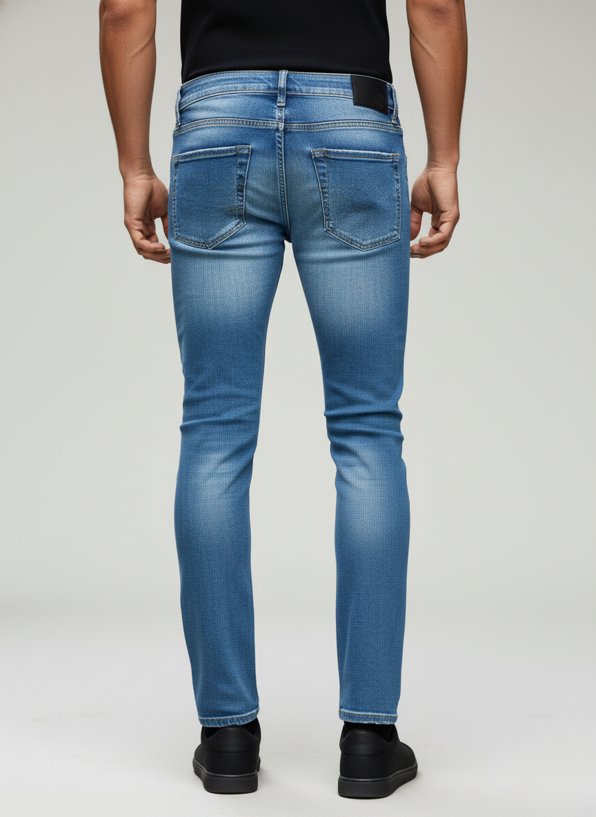 Zara Men's Distressed Jeans(light blue)