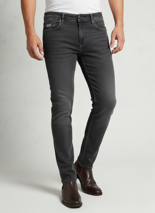 Pepe Jeans London Men's Charcoal Grey Slim Fit Denim