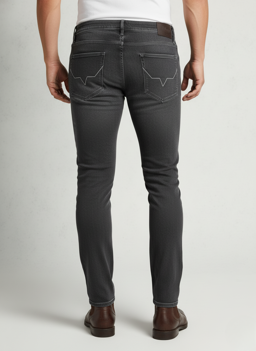 Pepe Jeans London Men's Charcoal Grey Slim Fit Denim
