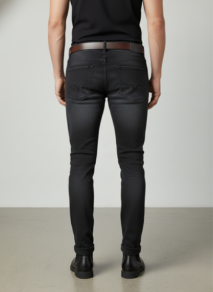 Pepe Jeans London Men's Faded Black Slim Fit Denim