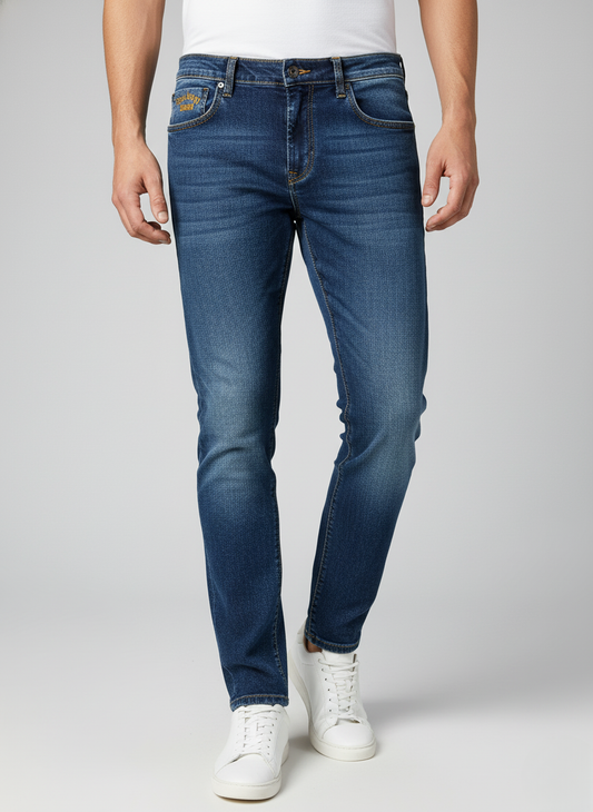 Pepe Jeans London Men's Washed Indigo Vapour Slim Fit Denim
