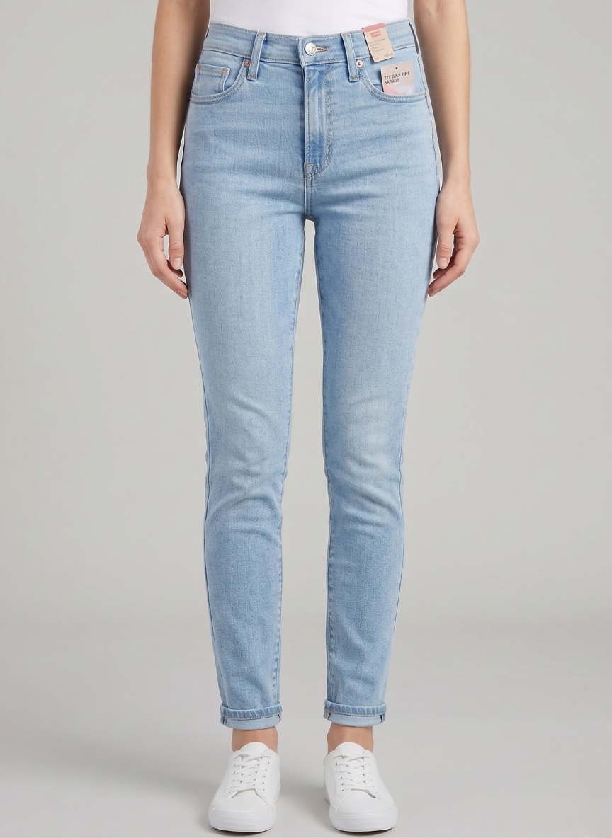 Levi's 721 High-Rise Skinny Jeans - Women's Light Wash Stretch Denim (NWT)