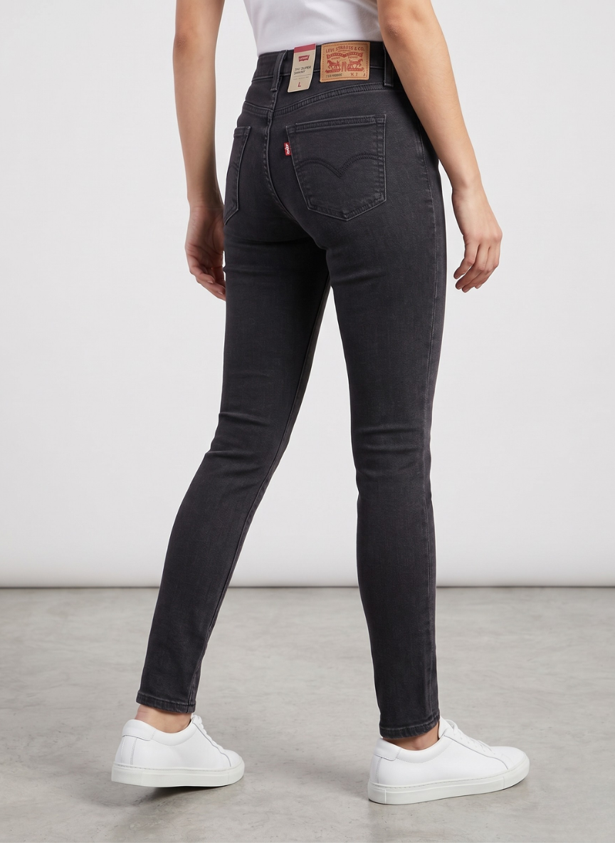 Levi's Women's 710 Super Skinny Jeans - Dark Charcoal Gray