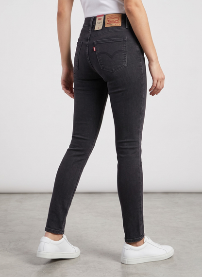 Levi's Women's 710 Super Skinny Jeans - Dark Charcoal Gray