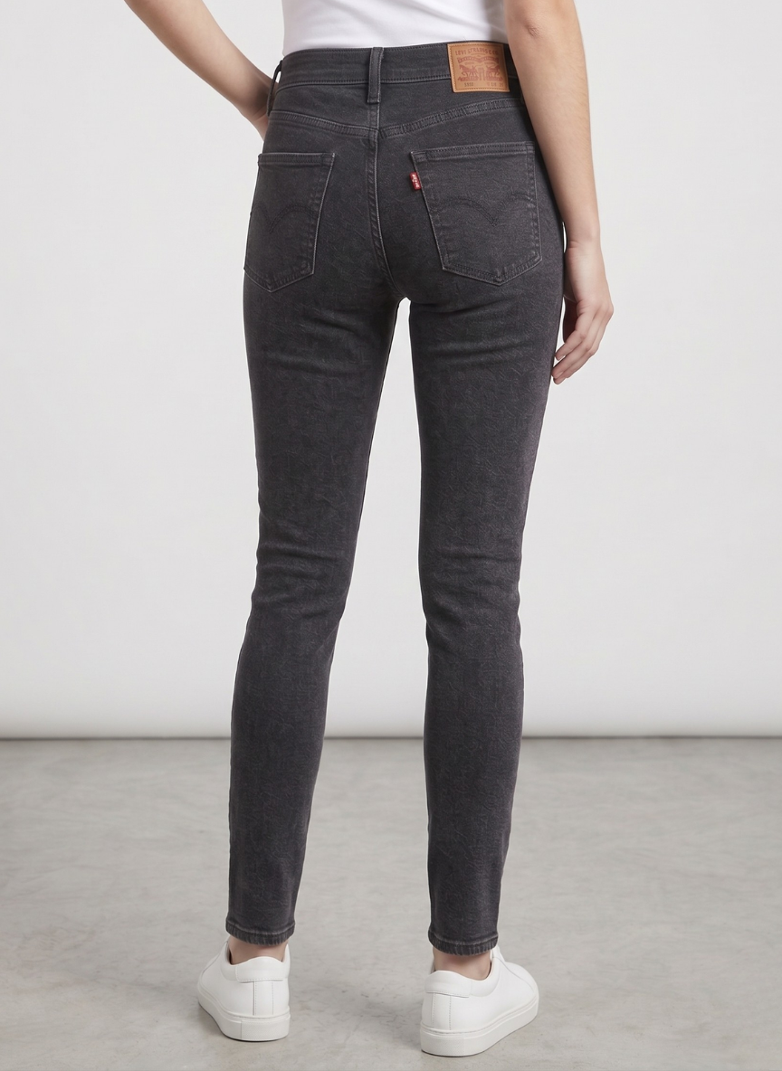 Levi's Women's 710 Super Skinny Jeans - Dark Charcoal Gray