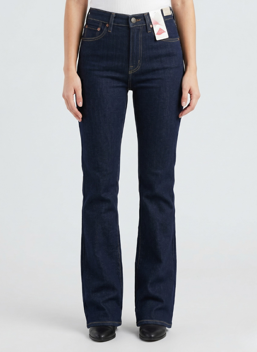 Levi's Women's 715 Bootcut Jeans - Dark Indigo Wash with Lycra Stretch