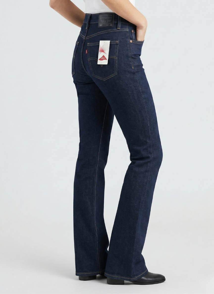 Levi's Women's 715 Bootcut Jeans - Dark Indigo Wash with Lycra Stretch