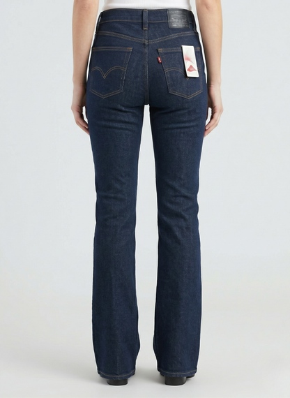 Levi's Women's 715 Bootcut Jeans - Dark Indigo Wash with Lycra Stretch