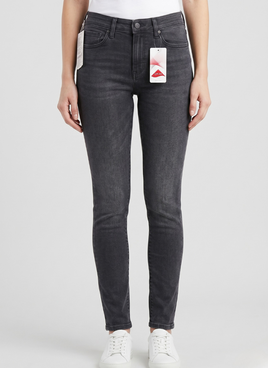 Levi's Women's 710 Super Skinny Jeans - Washed Black Stretch Denim