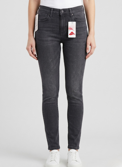 Levi's Women's 710 Super Skinny Jeans - Washed Black Stretch Denim