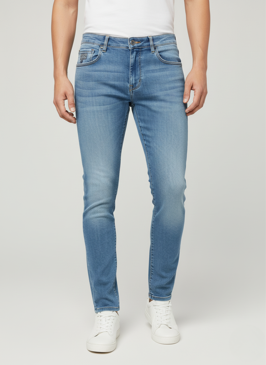 Pepe Jeans London Men's Light Blue Slim Fit Denim