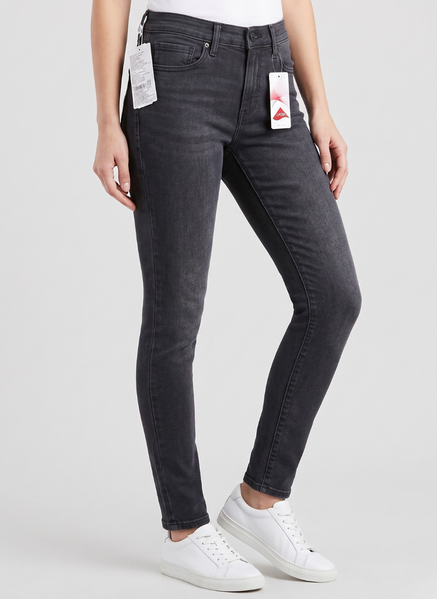 Levi's Women's 710 Super Skinny Jeans - Washed Black Stretch Denim