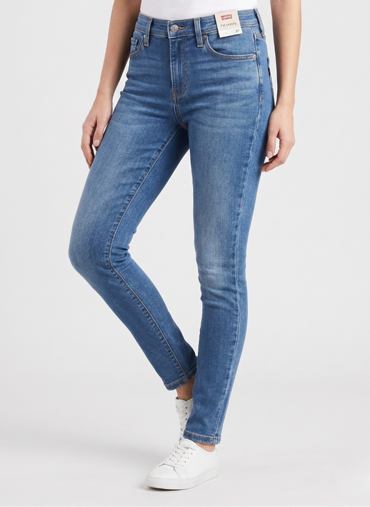 Levi's Women's 711 Skinny Jeans - Medium Indigo Wash Stretch Denim