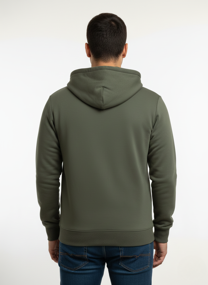 GANT Olive Zip-Up Hoodie