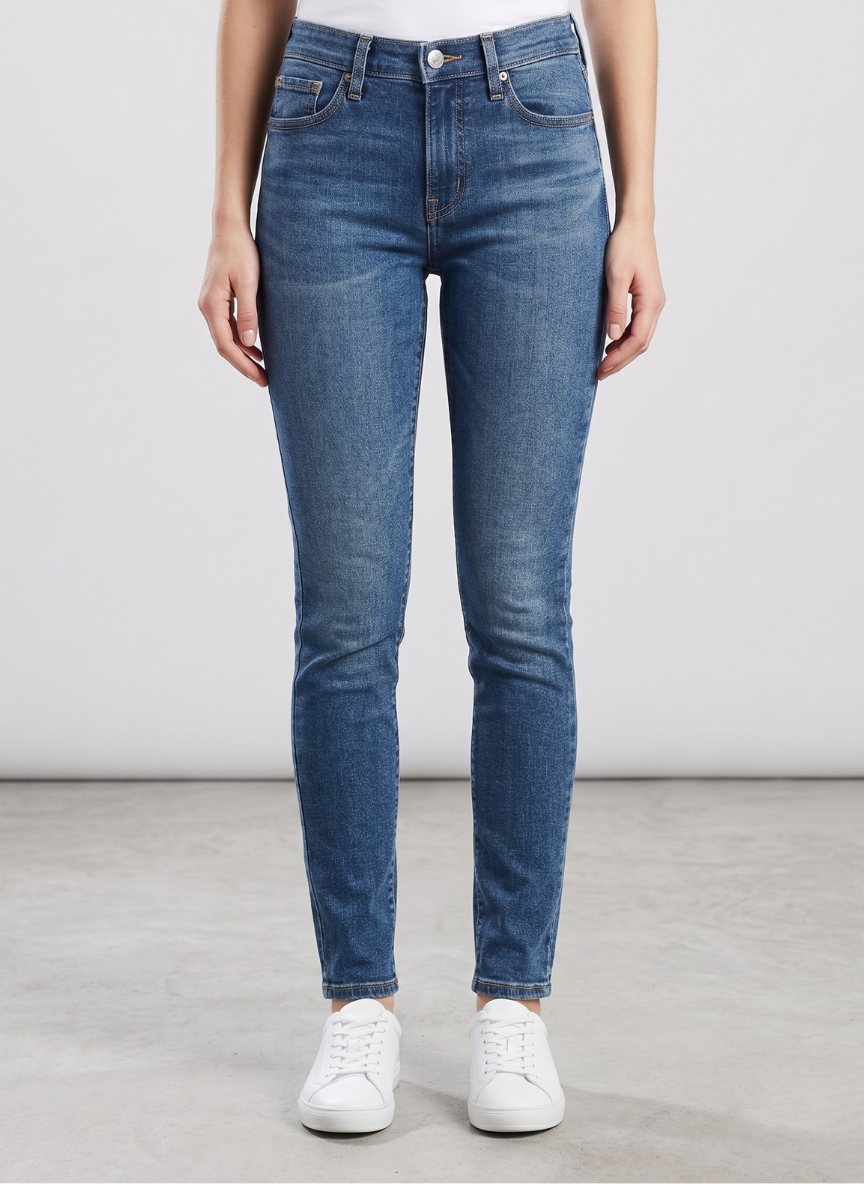 Levi's Women's 710 Super Skinny Jeans - Medium Indigo Wash Stretch Denim