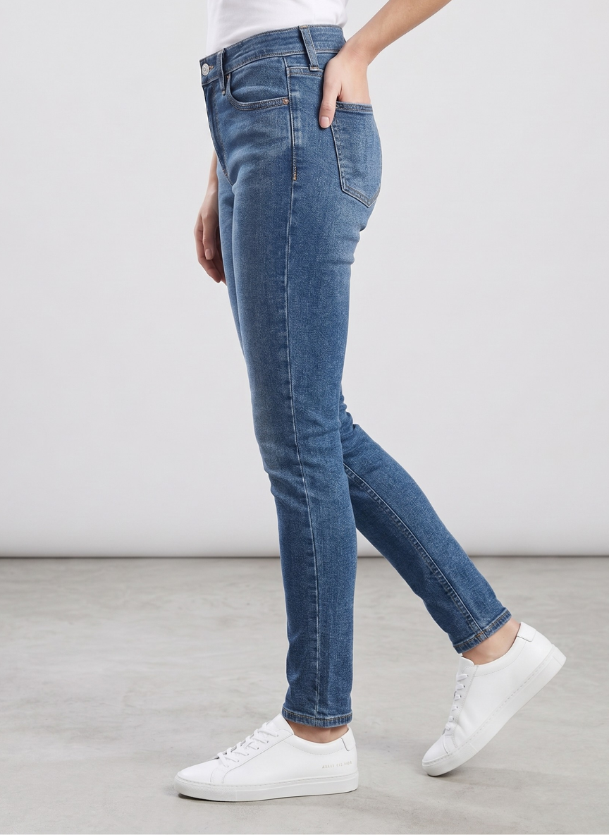 Levi's Women's 710 Super Skinny Jeans - Medium Indigo Wash Stretch Denim
