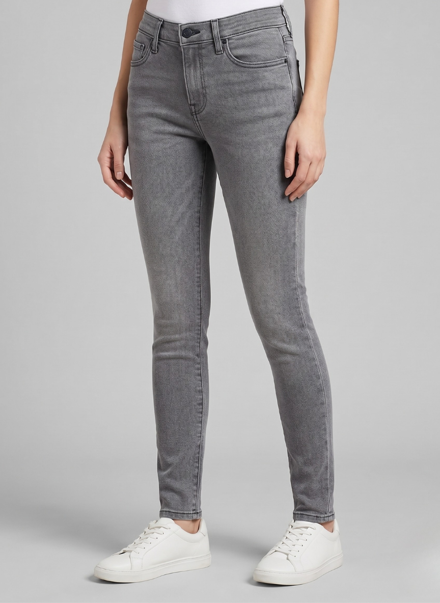 Levi's Women's 710 Super Skinny Jeans - Smoke Gray Stretch Denim
