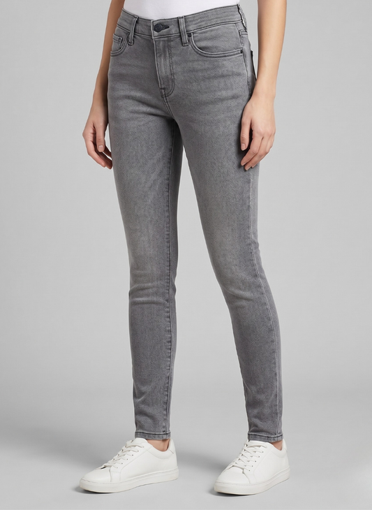 Levi's Women's 710 Super Skinny Jeans - Smoke Gray Stretch Denim