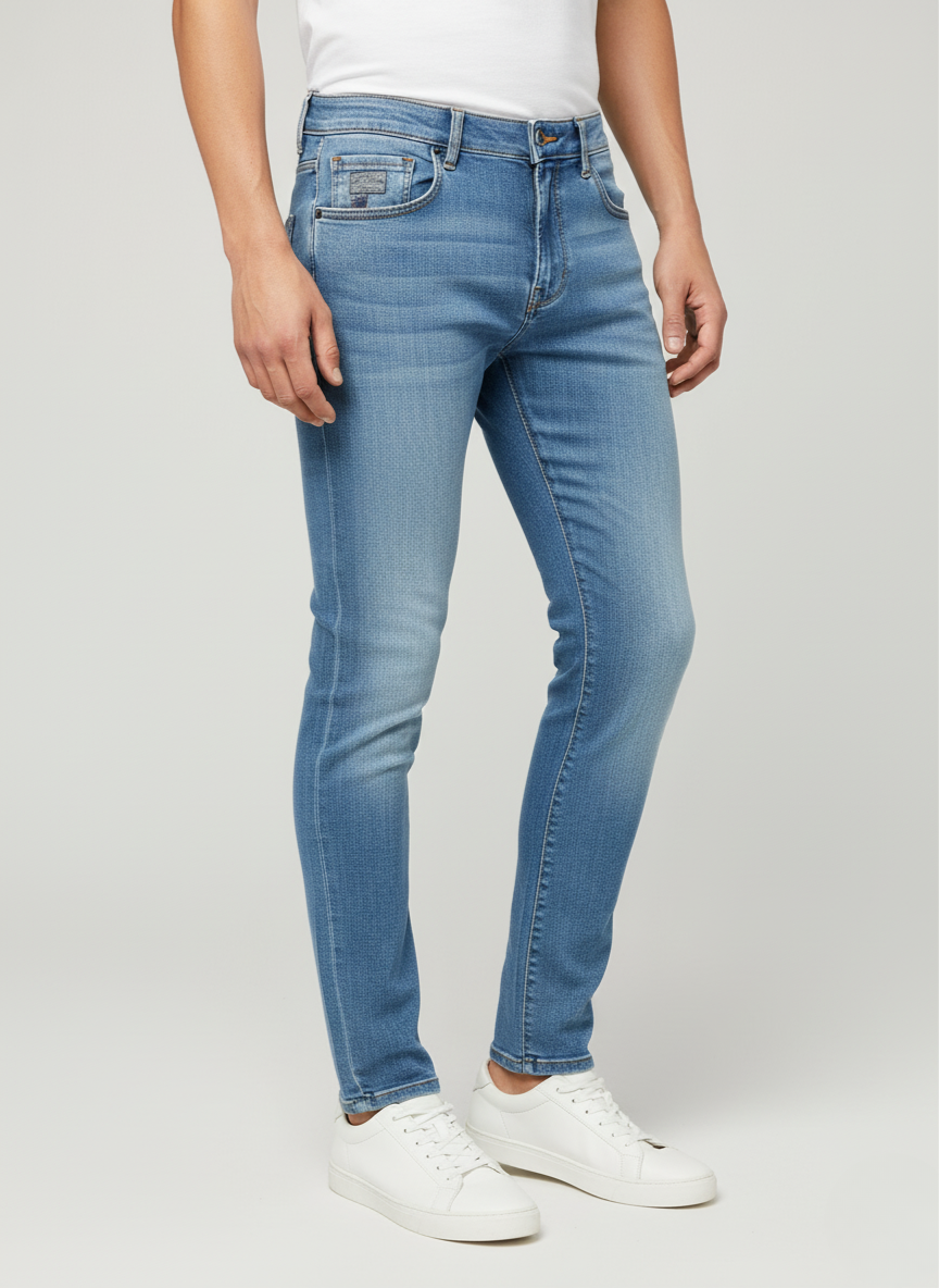 Pepe Jeans London Men's Light Blue Slim Fit Denim