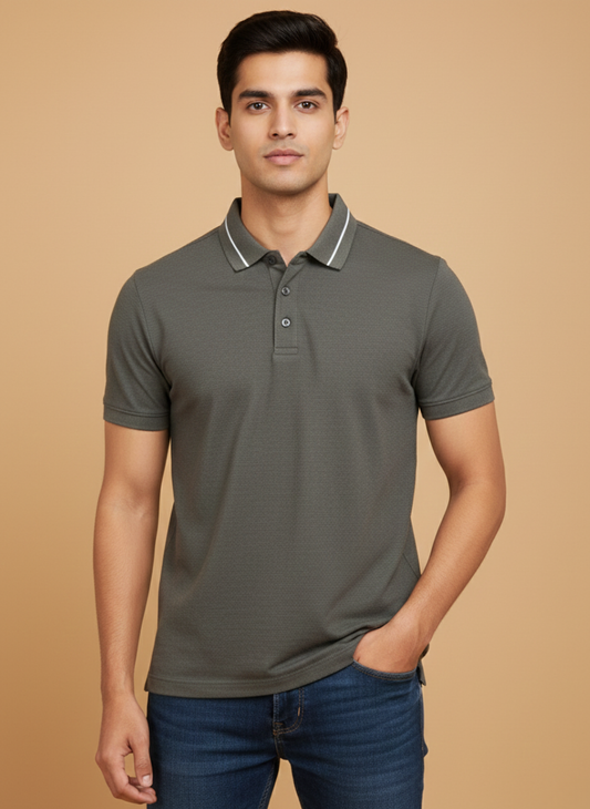 Armani Exchange Classic Olive Polo T-Shirt