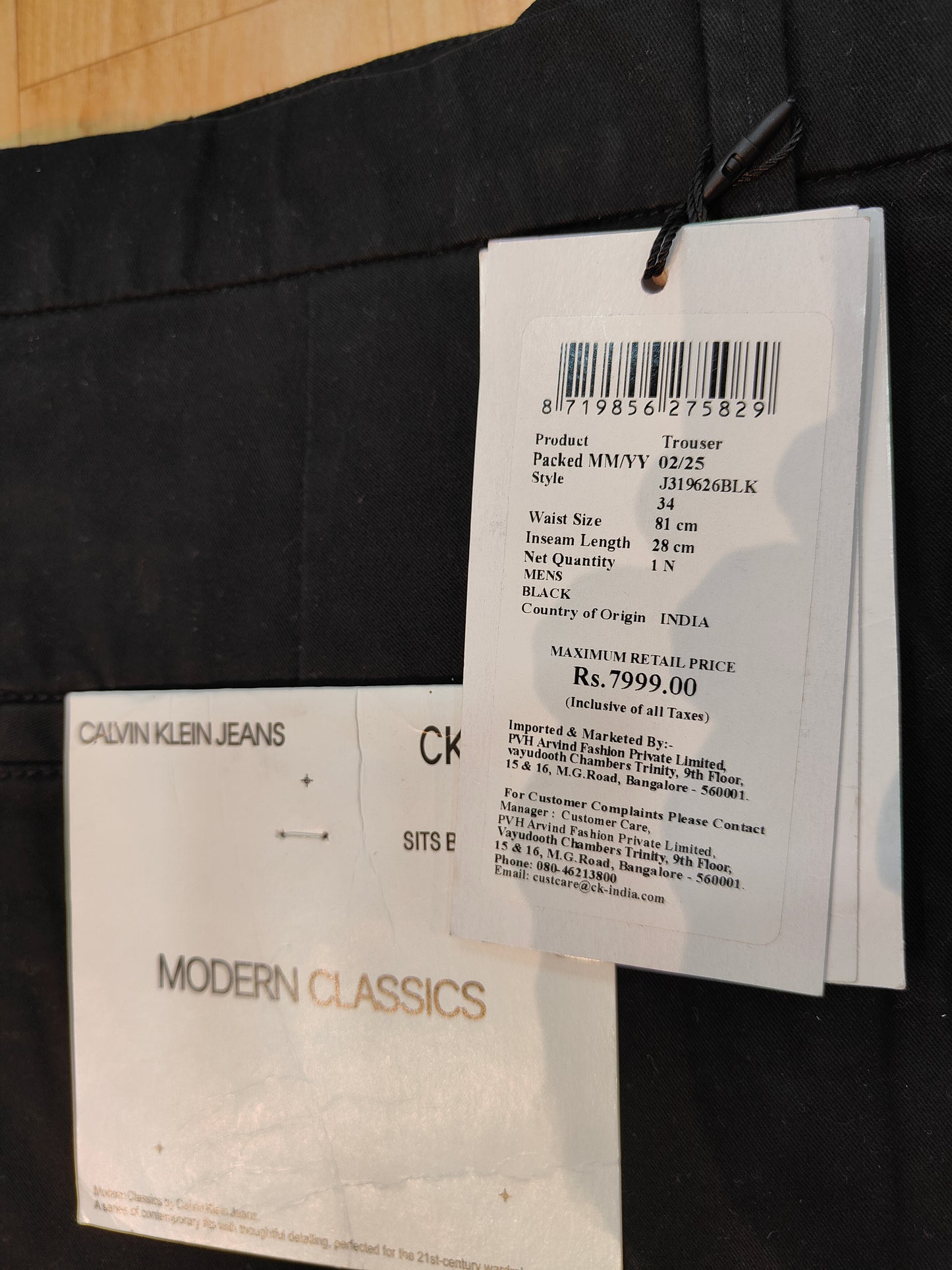 Calvin Klein Men's Modern Classics Slim Fit Trousers