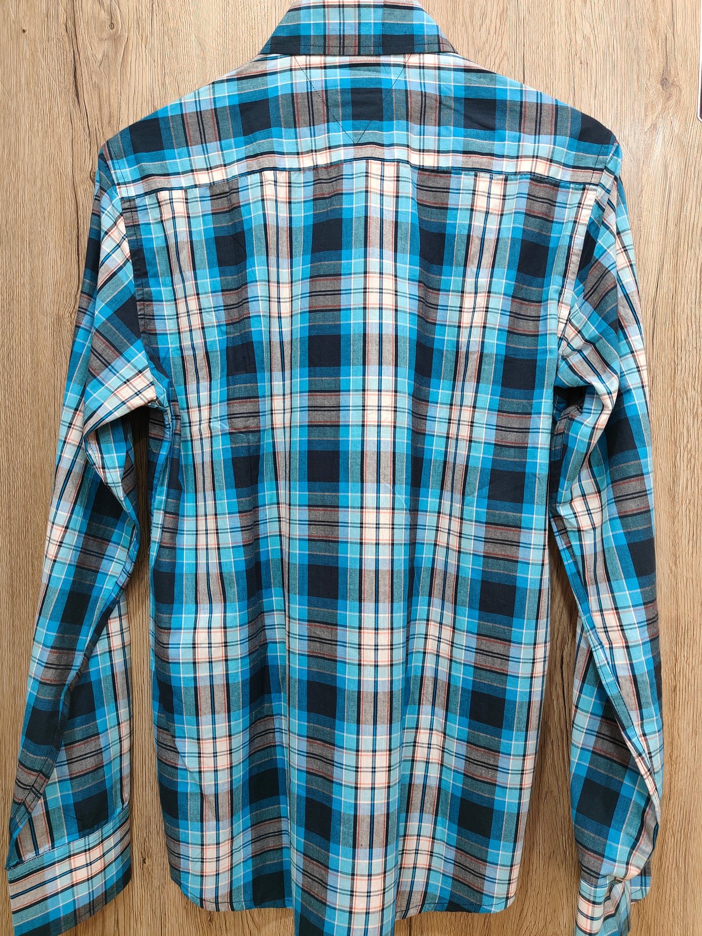 Tommy Hilfiger Men’s Blue Checked Casual Shirt
