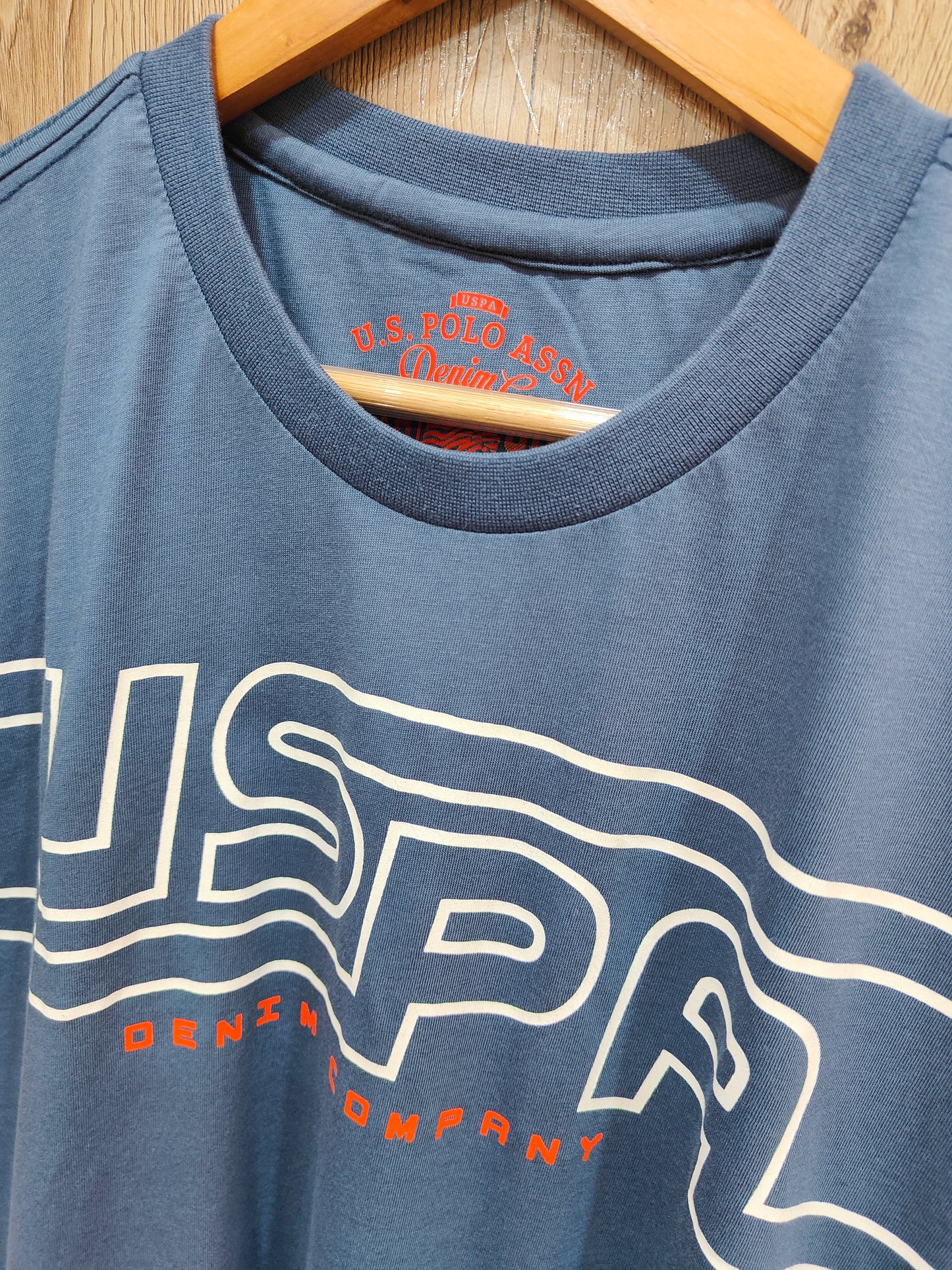 U.S.Polo Assn. Men’s Graphic Print T-Shirt (Blue)