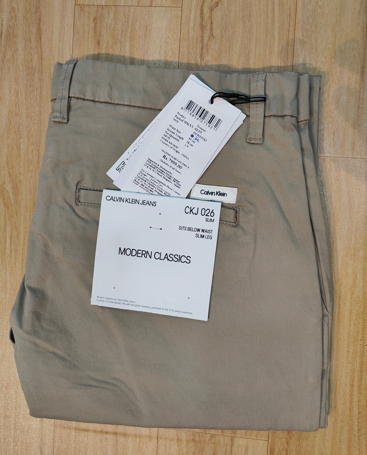 Calvin Klein Men's Modern Classics Slim Fit Trousers