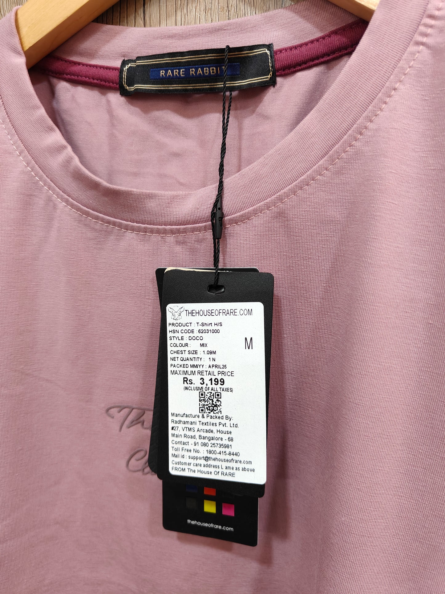 Rare Rabbit Mauve Men's T-Shirt