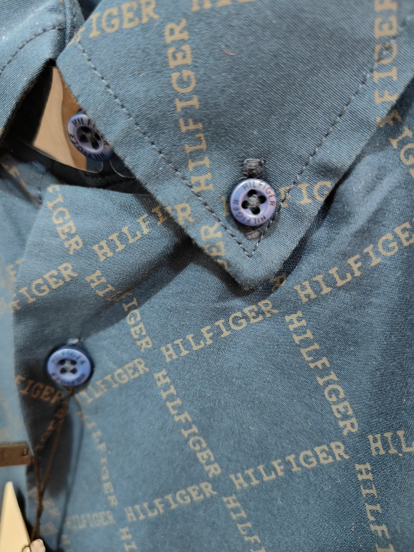 Tommy Hilfiger Men's Printed Shirt (Navy)