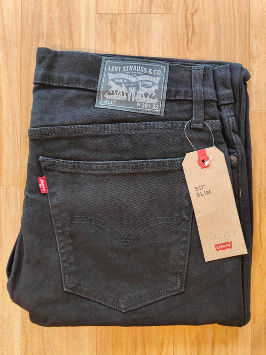 Levi's 511 Slim Fit Men's Jeans Stretch Denim (Black)
