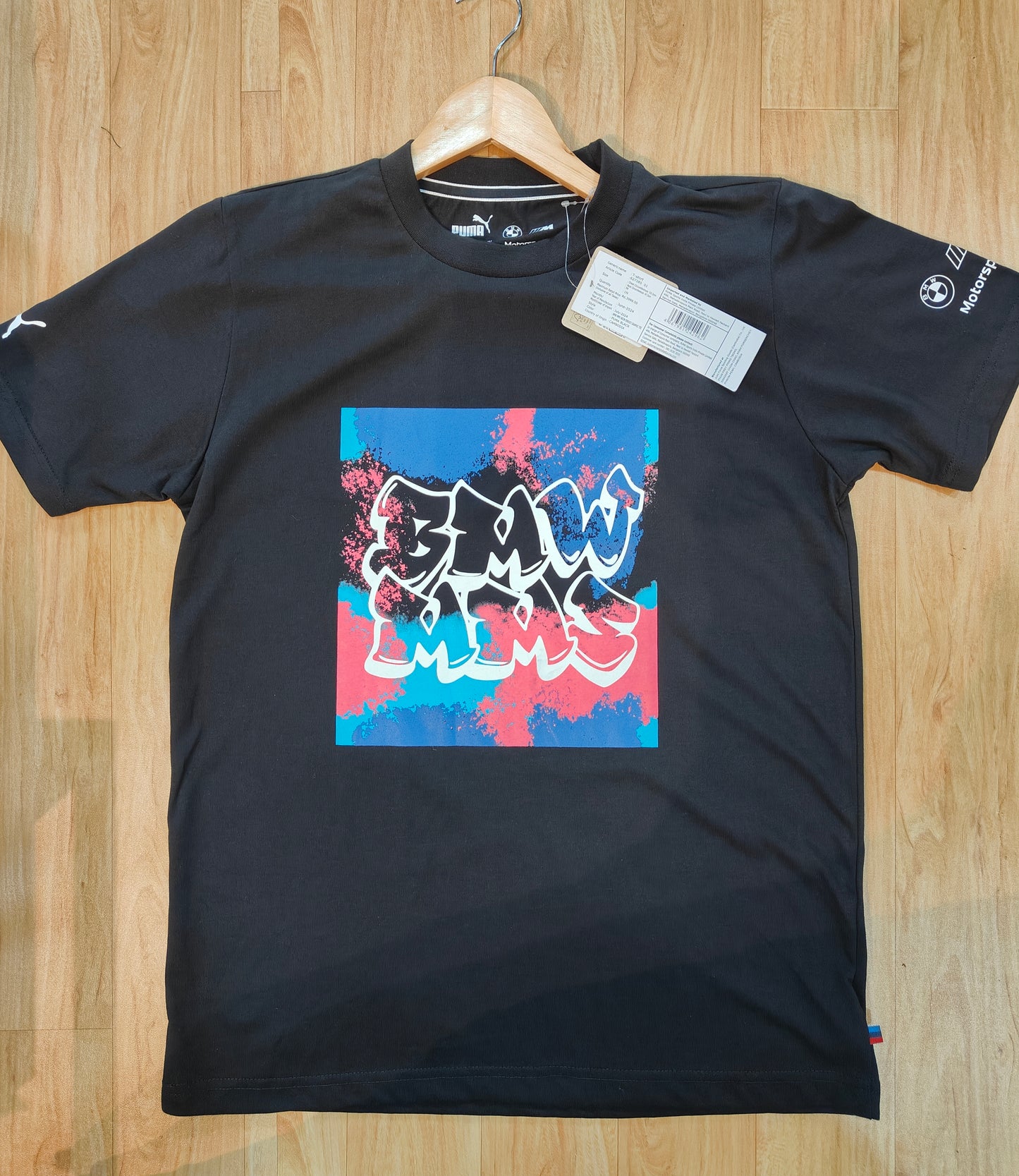 Puma BMW Neon Energy Men's T-shirt (BLACK)