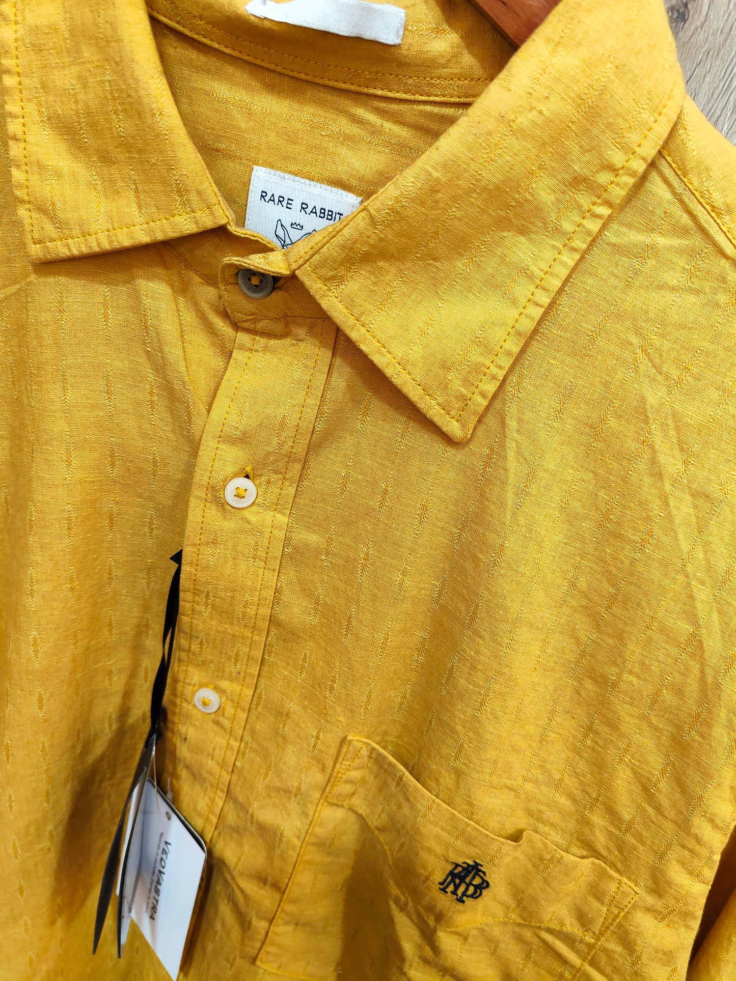 Rare Rabbit Men's Shirt (Mustard)