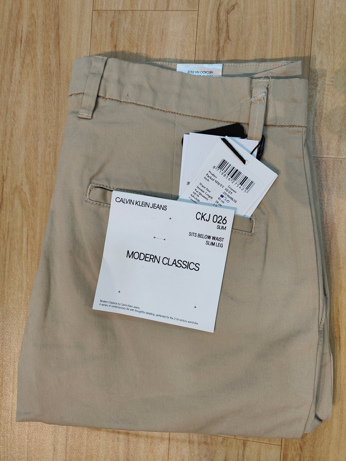 Calvin Klein Men's Modern Classics Slim Fit Trousers