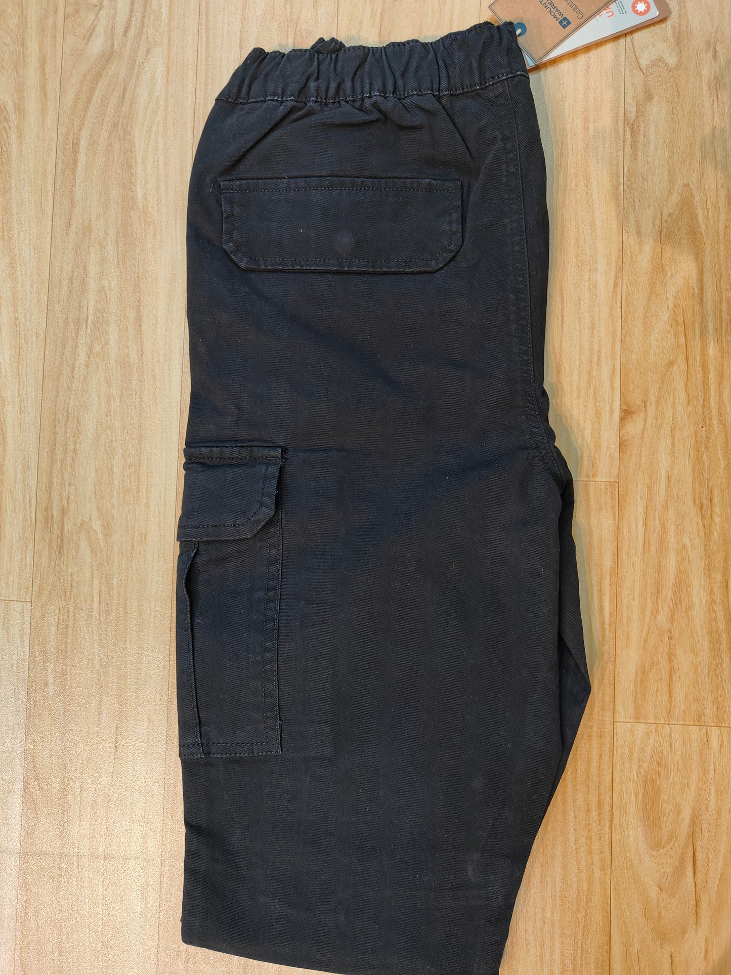 Mountain Warehouse Men's Country to Coast Organic Cotton Cargo Pants (Black)