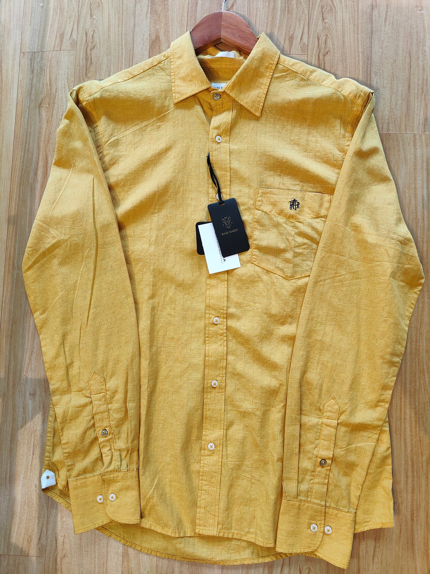 Rare Rabbit Men's Shirt (Mustard)