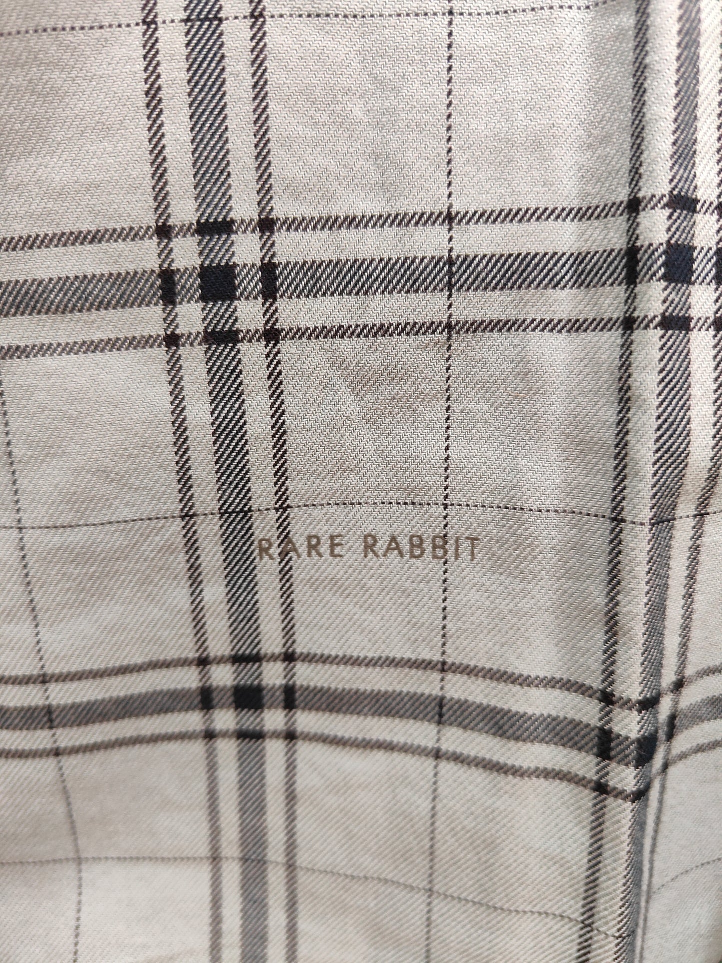 Rare Rabbit Men’s Check Casual Shirt (Sage Green)