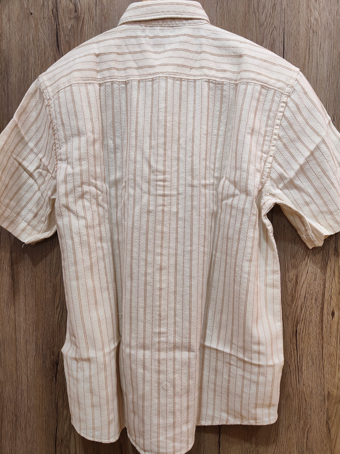 Kutur Men's Beige Brown Striped Cotton Shirt – Westside Manufacturer