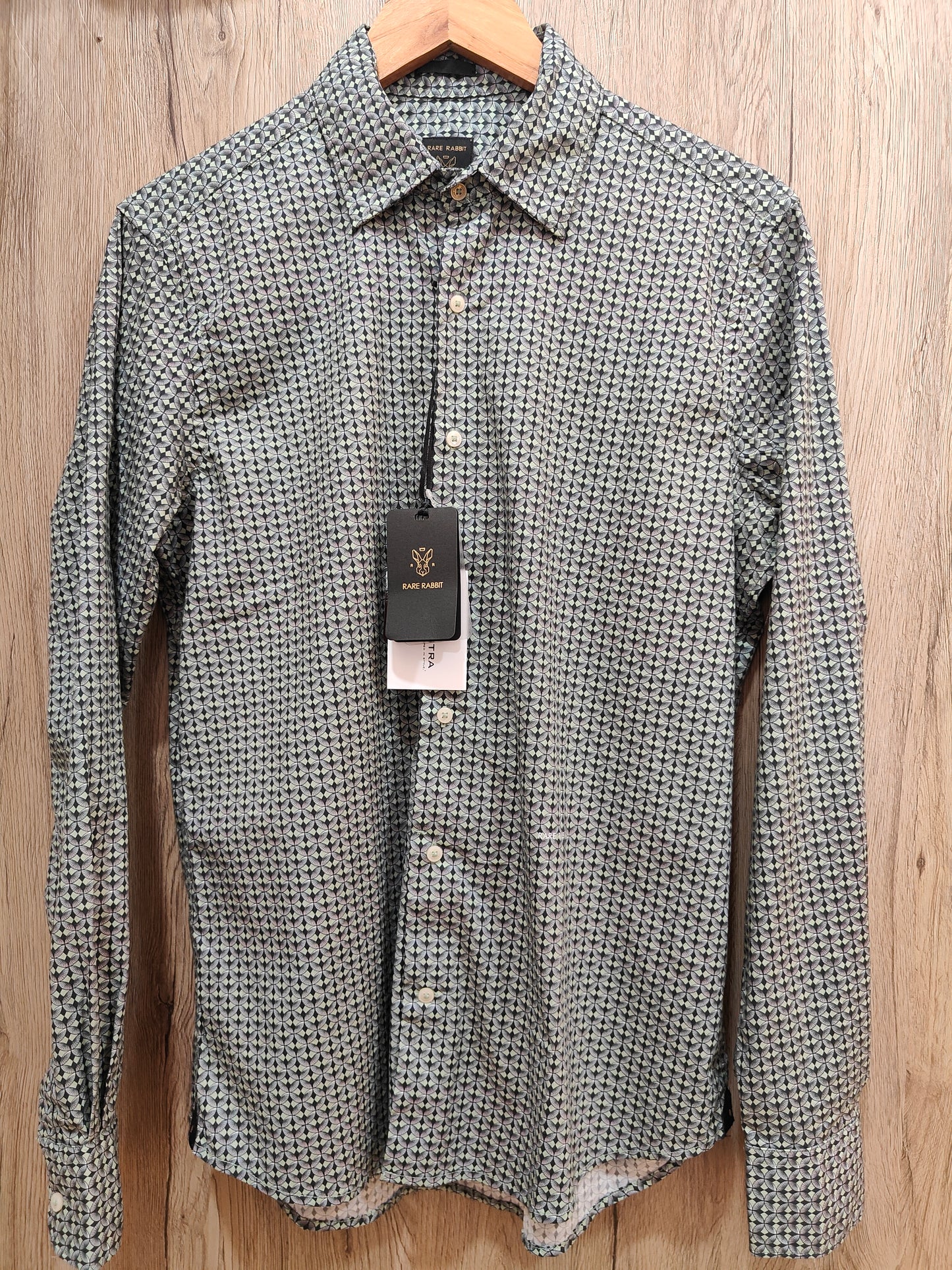 Rare Rabbit Men's Micro Geometric Print Shirt