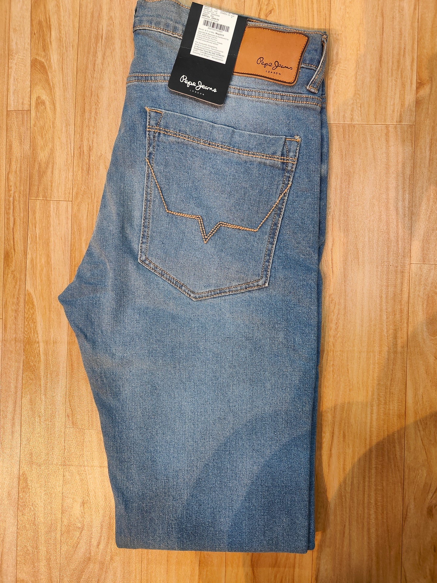 Pepe Jeans London Men's Light Blue Slim Fit Denim