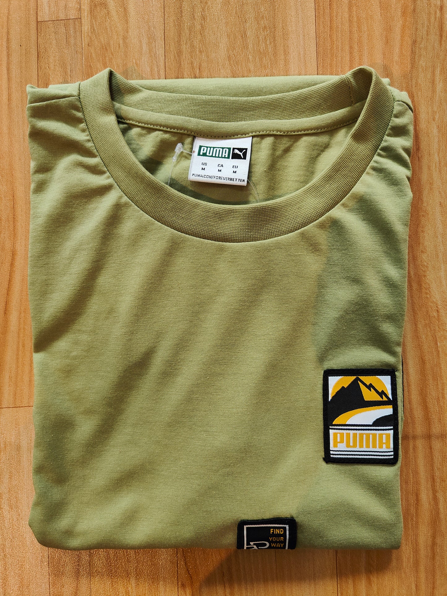 Puma Men's T-shirt (Olive Green)