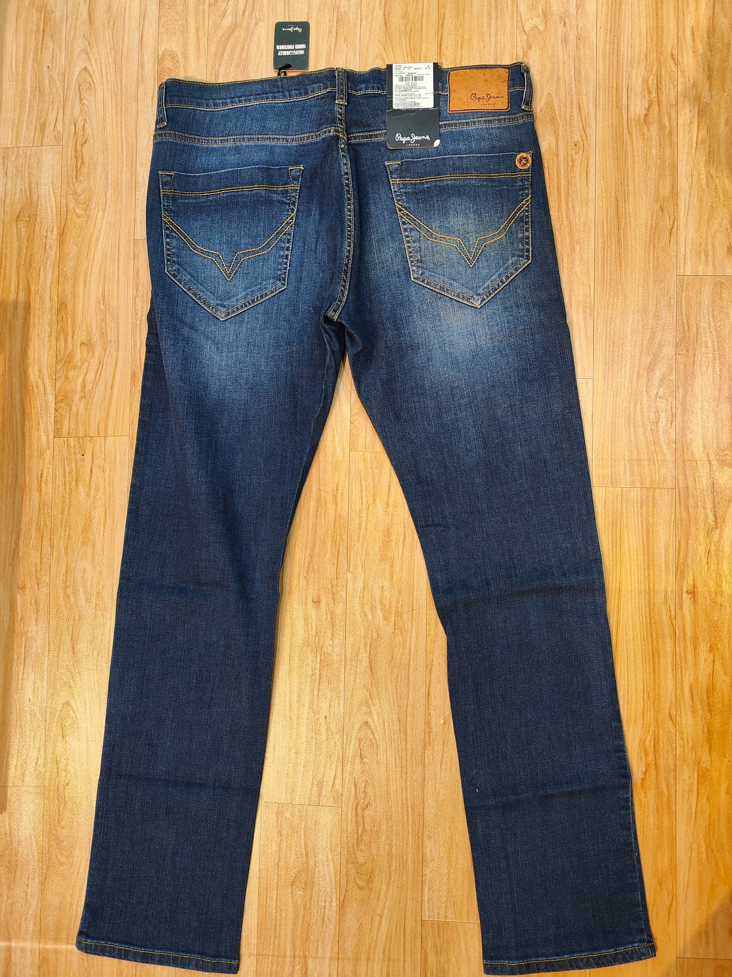 Pepe Jeans London Men's Washed Indigo Vapour Slim Fit Denim